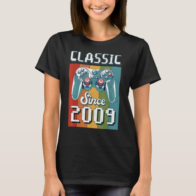 Classic 2009 13th Birthday Video Game Controller G T-Shirt (Front)