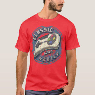 Classic 2014 8th Birthday Retro Video Game Control T-Shirt