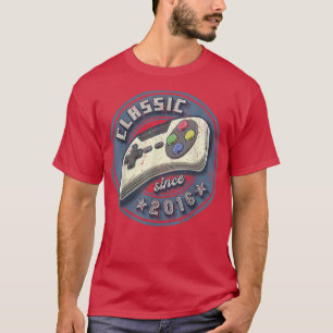 Classic 2016 6th Birthday Retro Video Game Control T-Shirt