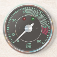 Classic 356 rev counter, old air-cooled sports car