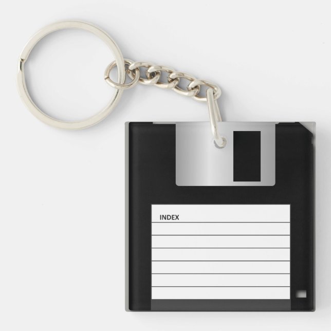 Classic 3.5" Floppy Disc Keychain (Front)
