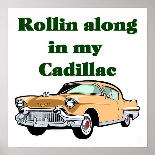 Classic 50's Cadillac Poster (Front)