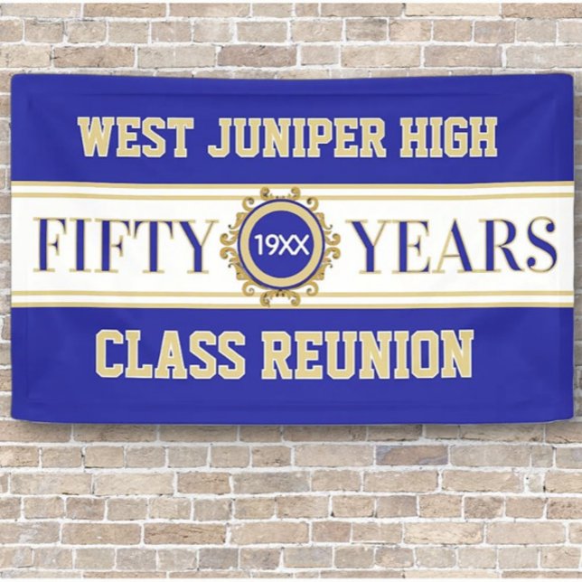 Classic 50th Reunion Celebration Banner (Creator Uploaded)