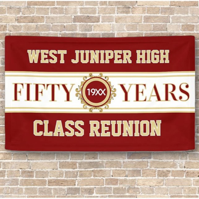 Classic 50th Reunion Celebration Banner (Creator Uploaded)