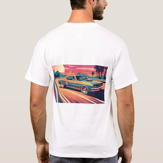 Classic 60`s Muscle car T-Shirt (Back)