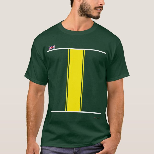 Classic 60's British Racing Green Motor Racing T-Shirt (Front)