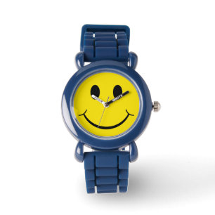 Classic 70's Yellow Happy Face Wristwatch