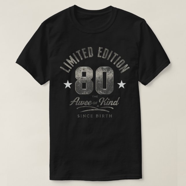 Classic 80 Awesome Since Birth Limited Tee (Design Front)