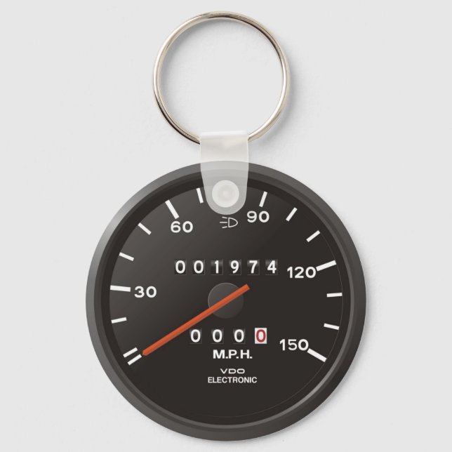 Classic 911 speedometer (old air-cooled car) key ring (Front)