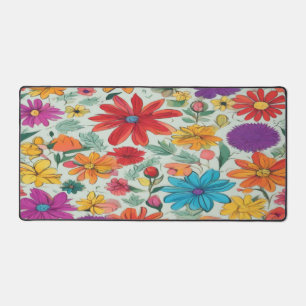Classic Abstract Floral - Desk Mat
