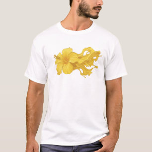 Classic ABSTRACT FLOWER Designer Graphic T-Shirt