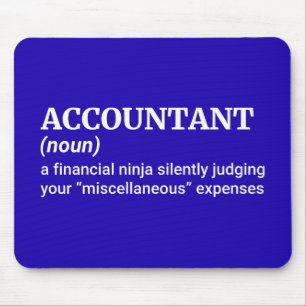 Classic Accountant Joke Mouse Pad
