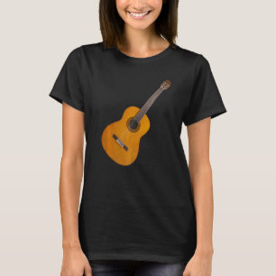 Classic Acoustic Guitar Guitarists Musician Music T-Shirt