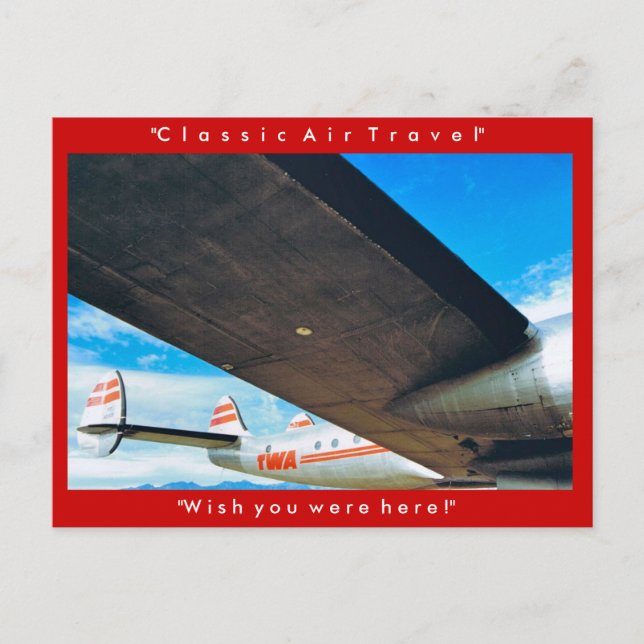 "Classic Air Travel" Postcard (Front)