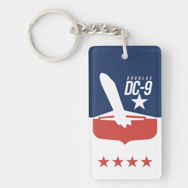 Classic Airline Aeroplane Key Ring (Front)