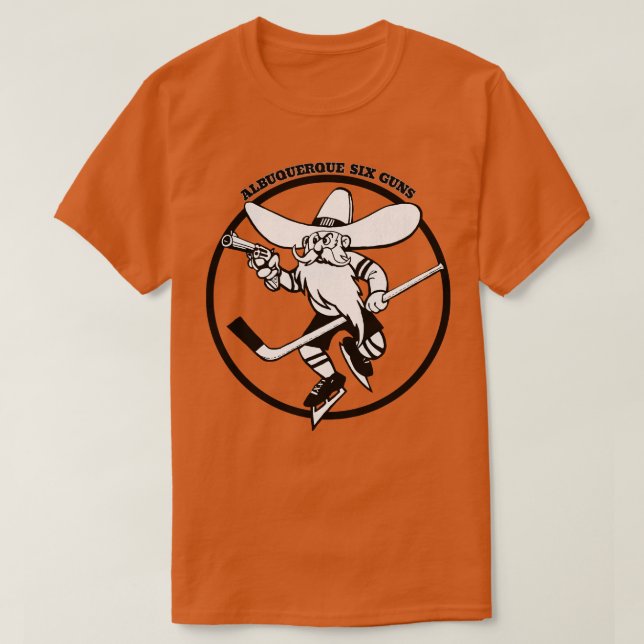 Classic Albuquerque Six Guns Hockey 1973  1 T-Shirt (Design Front)