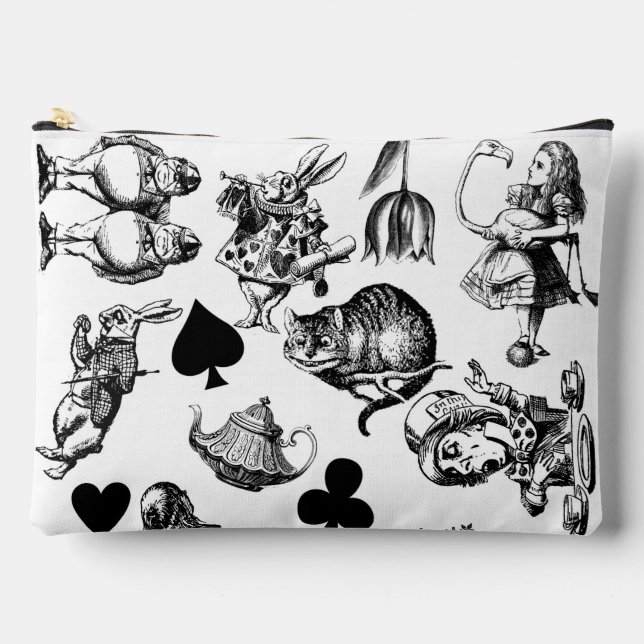 Classic Alice adventures in wonderland characters Accessory Pouch (Front)