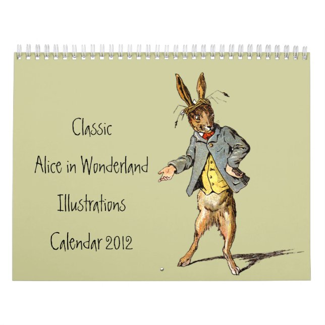 Classic Alice in Wonderland Calendar (Cover)