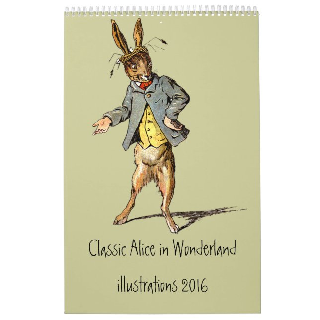 Classic Alice in Wonderland Calendar 2012 (Cover)