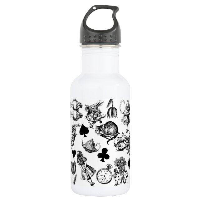  Classic Alice in Wonderland Characters: Original  532 Ml Water Bottle (Front)