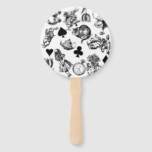  Classic Alice in Wonderland Characters: Original  Hand Fan