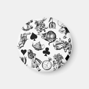  Classic Alice in Wonderland Characters: Original  Magnet