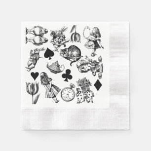  Classic Alice in Wonderland Characters: Original  Napkin