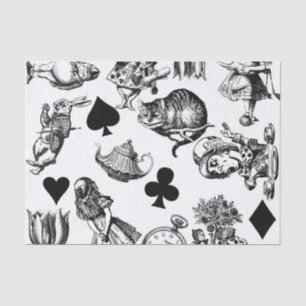  Classic Alice in Wonderland Characters: Original  Tissue Paper