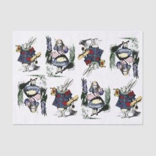 Classic Alice in Wonderland & White Rabbit Tissue Paper