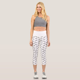 Classic Alligator Print CUSTOM BACKGROUND COLOR Capri Leggings