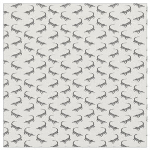 Classic Alligator Print Fabric w/ CUSTOM BG COLOR