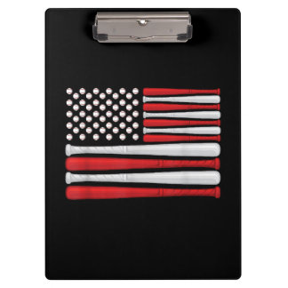 Classic American Baseball Flag - Vintage Baseball  Clipboard