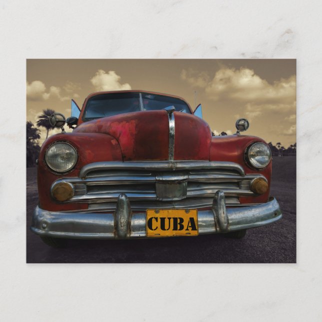 Classic American car in Vinales, Cuba Postcard (Front)
