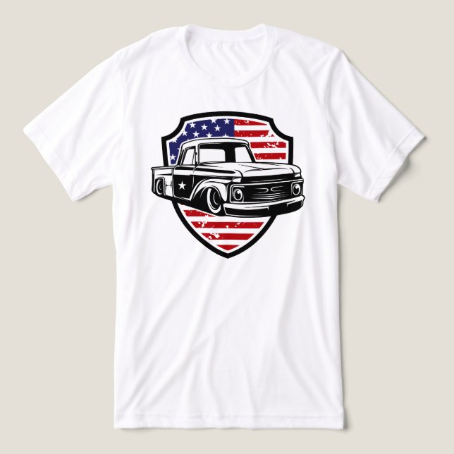 Classic American Car  Tri-Blend Shirt (Design Front)