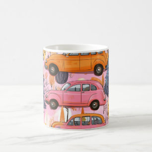 Classic American Cars Wall Art Print, Vintage cars Coffee Mug