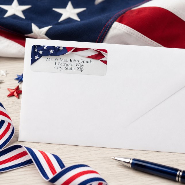 Classic American Flag Return Address (Creator Uploaded)
