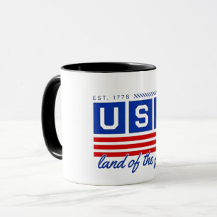 Classic American Flag Tourist Coffee Cup