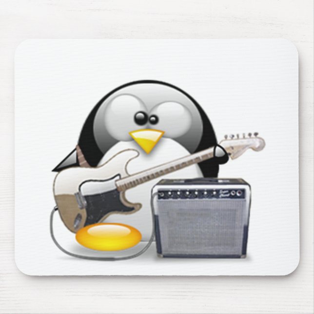 Classic American Guitar and Amplifier Tux Mouse Pad (Front)