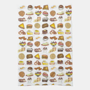 Classic American Lunch Counter Greasy Spoon Diner Tea Towel