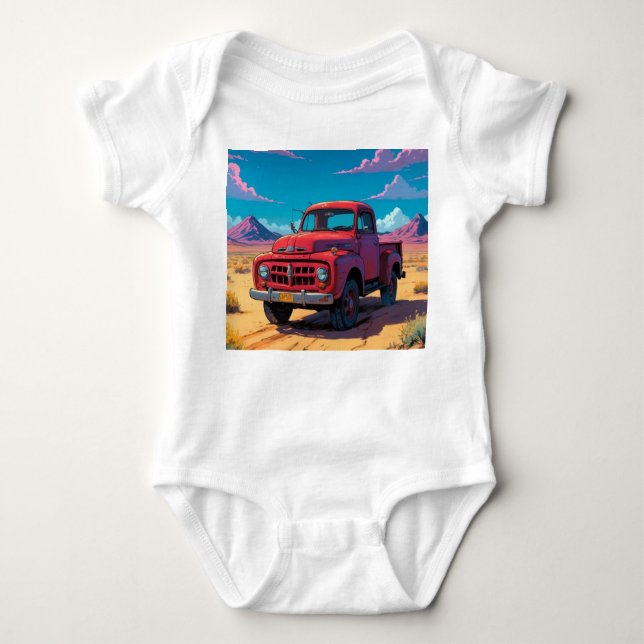 Classic American Pickup Baby Bodysuit (Front)