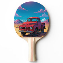 Classic American Pickup Ping Pong Paddle
