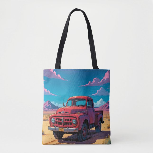 Classic American Pickup Tote Bag (Front)