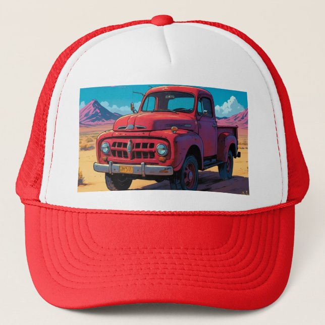Classic American Pickup  Trucker Hat (Front)