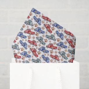 Classic American Pickup Trucks Tissue Paper
