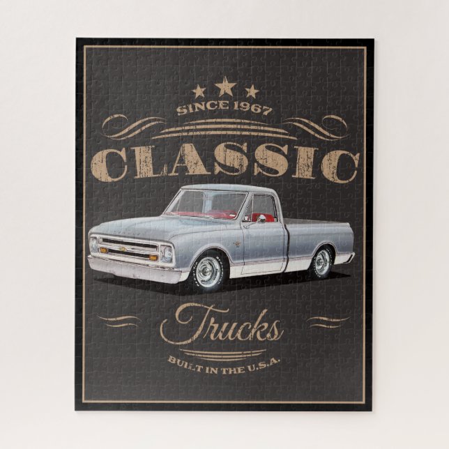 Classic American Trucks Jigsaw Puzzle (Vertical)