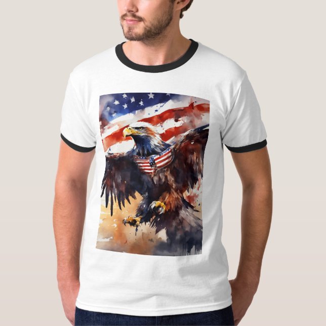 Classic Americana: Timeless Traditional Tattoo Des T-Shirt (Front)