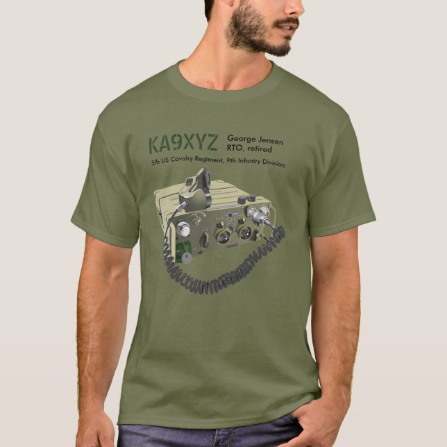 Classic AN/PRC-77 Military Portable Transceiver  T-Shirt (Front)