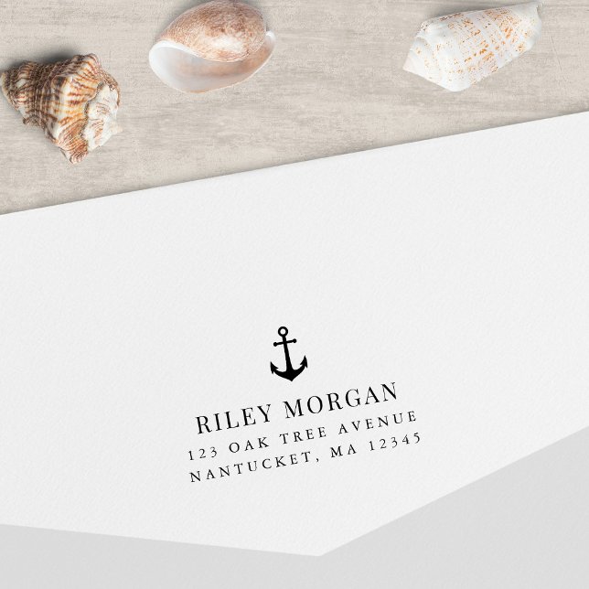 Classic Anchor Return Address Self-inking Stamp (Creator Uploaded)