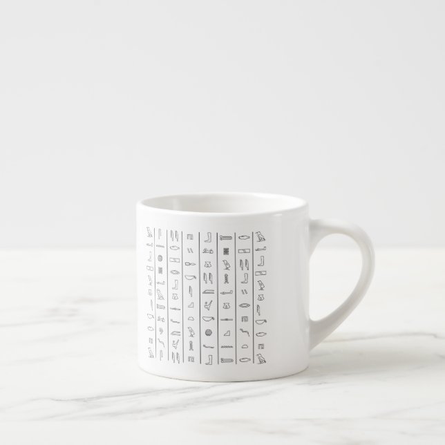 Classic Ancient Egyptian Hieroglyphics Script Mug (Right)