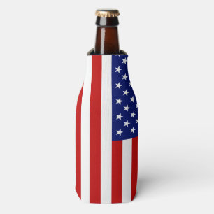 Classic and Cool American Flag Patriotic Bottle Cooler